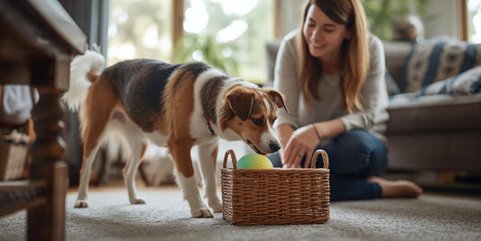 Cómo enseñar a tu perro a recoger sus juguetes